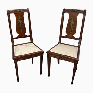 Set de Chaises d'Appoint Empire, 1800s