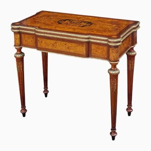 Table de Jeu en Ronce de Noyer