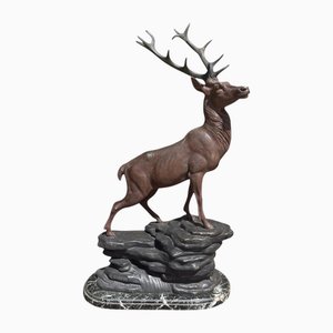 Louis Carvin, Hirsch, 1900er, Bronze