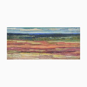Ola Gerhardt, Paysage Abstrait, Années 60-70, Huile sur Panneau