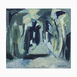 Parmo Baslund, Abstract Landscape, 1960s, Oil on Canvas