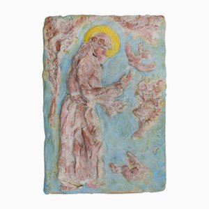 Sirio Pellegrini, Saint Francis, 1960s, Terracotta