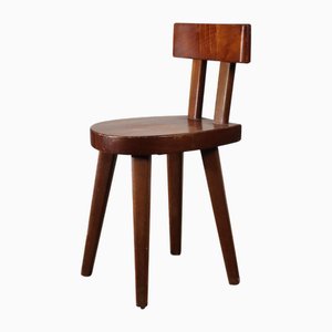 Vintage Stuhl aus Mahagoni von Christian Durupt für Méribel, 1960