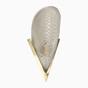 French Art Deco Wall Light from Degue, 1930s