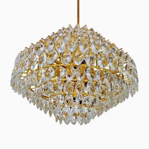 Grand Lustre en Cristal et Laiton de Bakalowits & Söhne, 1960s