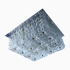 Large Glass Ceiling Lamp from Limburg