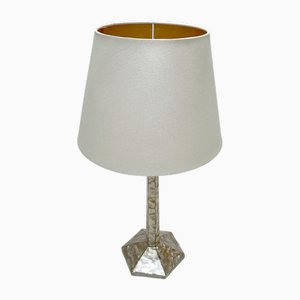 Große französische Art Deco Tischlampe, 1920er