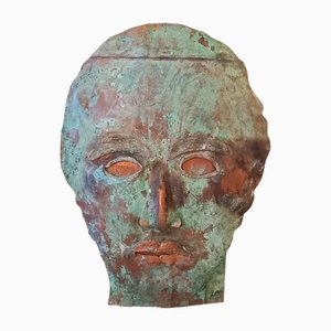Alessandro La Motta, The Mask, 2016, Oxidized Copper Sculpture