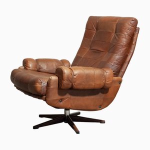 Rocking and Swivel Lounge Chair attributed to Arne Norell for Arne Norell AB, 1960s
