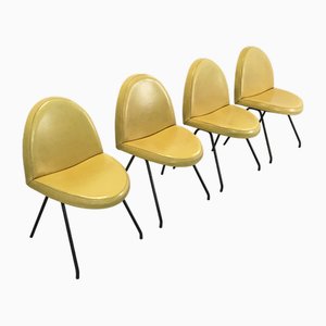 771 Language Dining Chairs by Joseph André Motte for Steiner, 1950s, Set of 4