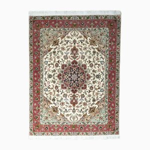 Tapis Oriental Tabriz 50raj avec Soie Fait Main