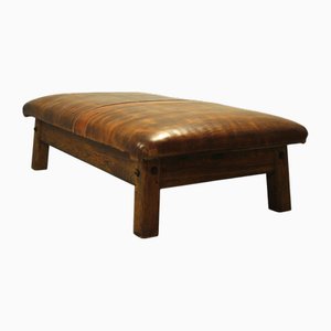 Vintage Leather Gym Daybed, 1920s