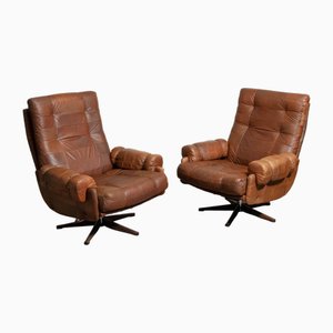 Arne Norell zugeschriebene Schaukel- und Drehsessel für Arne Norell AB, Schweden, 1960er, 2er Set