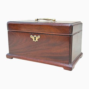 George II Mahogany Tea Caddy, 1730s
