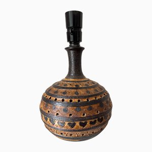 Sgrafitto Heart Tischlampe mit ausgestanzten Löchern von Jette Hellerøe, Dänemark, 1970er