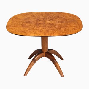 Coffee Table in Burl Wood by Bertil Söderberg for Svensk Hemslöjd, Sweden, 1930s