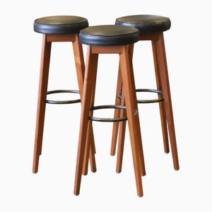 Dänischer Teak Barhocker, 1960er