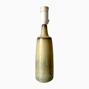Vintage Sand Hare Fur Glazed Stoneware Table Lamp from Søholm, 1970s