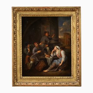 Artista flamenco, Escena de género popular, 1770, óleo sobre lienzo