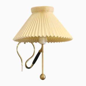 306 Wall Lamp in Brass with Original Lampshade by Kaare Klint for Le Klint, 1940s
