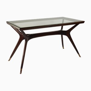 Moderner italienischer Mid-Century Couchtisch aus Holz, 1950