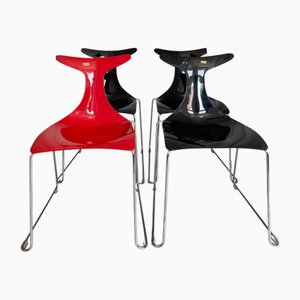 Delfy Chairs by Gino Carollo for Ciacci Kreata, Set of 4