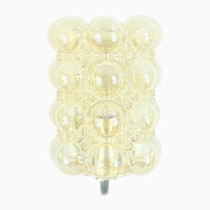 Bernsteinfarbene Mid-Century Wandlampe aus Glas von Helena Tynell für Limburg, Deutschland, 1960er