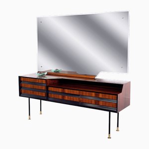 Coiffeuse Mid-Century avec Miroir par Vittorio Dassi, Italie, 1950s