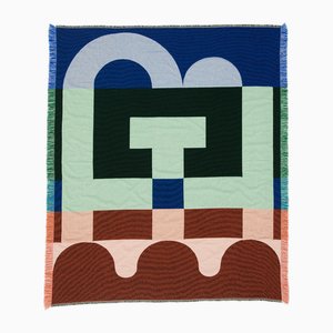 Brutalist Blanket in Pink and White by Granite + Smoke