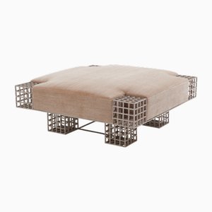 Grand Banc Ottoman en Mohair Velours par Carla Sozzani, Milan, Italie, 1990s