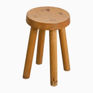 Charlotte Perriand zugeschriebener Hocker für Les Arcs, 1960er