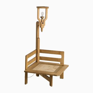 Oak Reading Chair by Guillerme et Chambron for Votre Maison, 1955