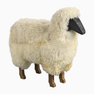 Natural Wool Sheep, France, 1980s