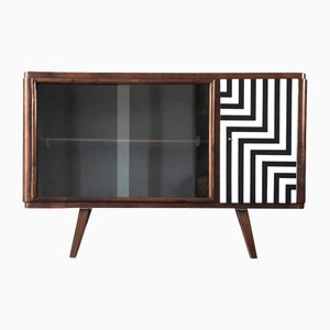 Polnischer Schrank mit Op Art Motiven, 1950er