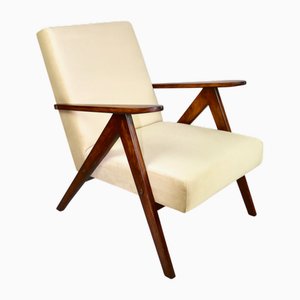Model B-310 Armchair in Beige Light Velvet, 1970s