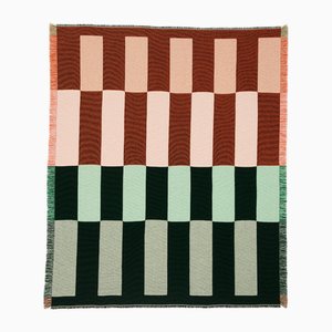 Dash Blanket in Green and Orange by Granite + Smoke