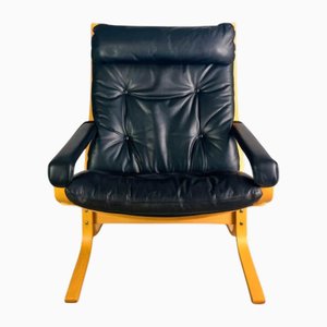 Midcentury Modern Siesta Sessel aus Leder von Ingmar Relling