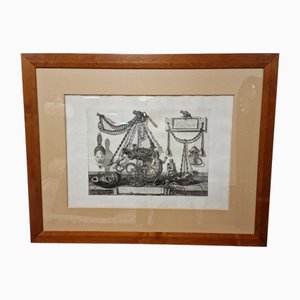 Giovanni Battista Piranesi, bodegones, década de 1800, grabados originales. Juego de 2
