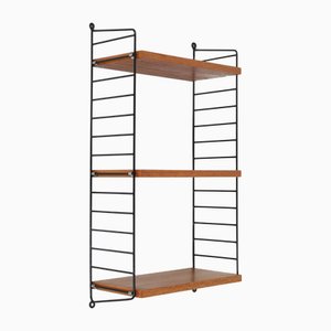 String Teak Wall Shelf by Kajsa & Nisse Strinning, 1960s