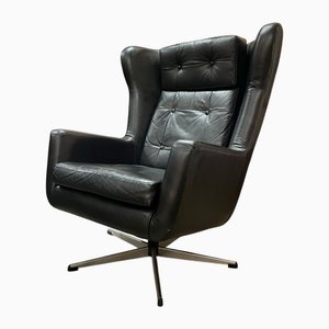 Wing Back Drehstuhl von Skjold Sørensen, Dänemark, 1970er