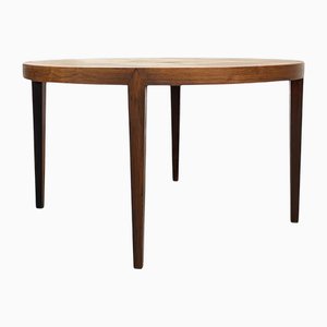 Runder Palisander Couchtisch von Severin Hansen Junior für Haslev Møbelfabrik, Dänemark, 1960er