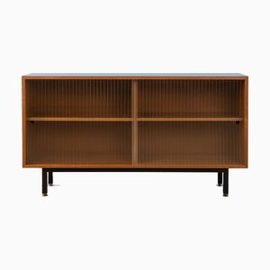 Niedriges Teak Regal, 1950er