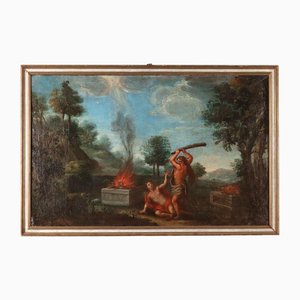 Italian Artist, Cain and Abel, Oil on Canvas