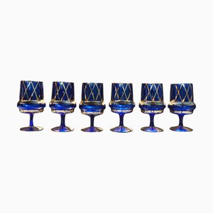 Bohemia Cognac Glasses, 1960s, Set of 6