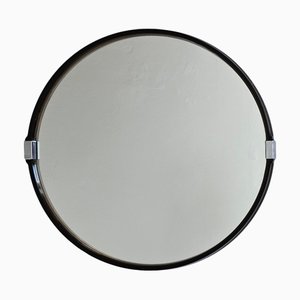 Mid-Century Wall Round Mirror, Italy, 1970s