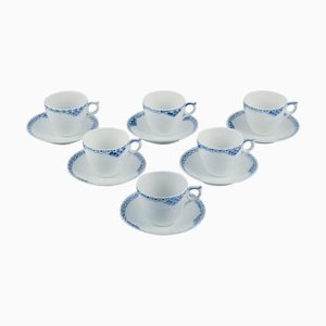 Princess Kaffeetassen mit Untertassen von Royal Copenhagen, 1970er, 12 Set
