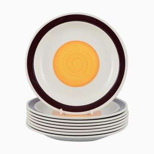 Piatti Sun Eye di Carl Harry Stålhane per Rörstrand, anni '60, set di 8