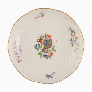 Bowl Hand-Painted with Butterfly and Flowers, Meissen, Germany, 1930s
