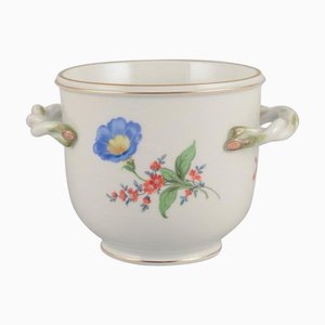 Vaso con due manici a forma di foglia, Meissen, Germania, anni '30