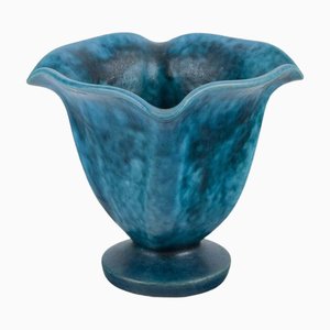 Small Ceramic Vase with Organic Shape by Svend Hammershøi for Kähler, Denmark, 1930s